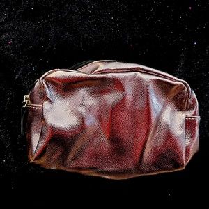 Metallic cosmetic bag